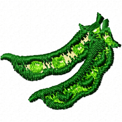 Peas Embroidery Design 1 Peas Embroidery Design 1